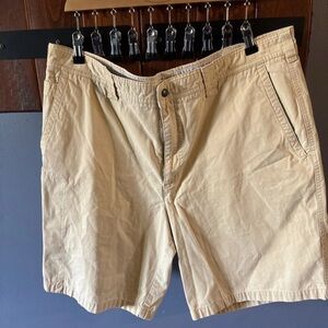 COLUMBIA 100% Cotton Men's Lt Khaki Cotton Cargo Shorts 40x10